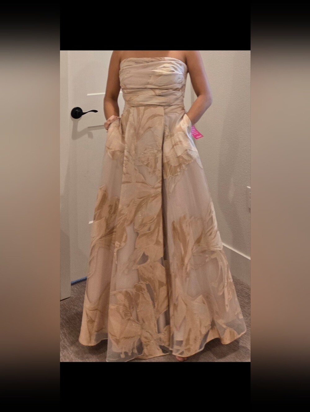 Wide A-line gown